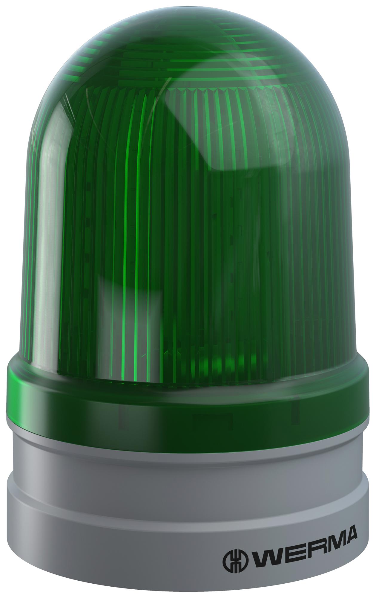 26221060 BEACON, TWINLIGHT, GREEN, 230V, PUSH-IN WERMA