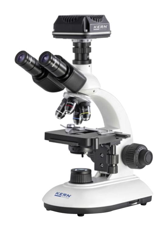 OBE 114C832 MICROSCOPE, 4X/10X/40X/100X KERN