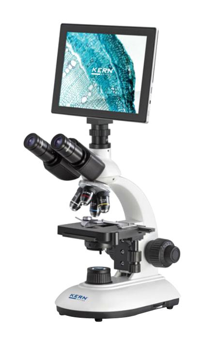 OBE 114T241 MICROSCOPE, TRINOCULAR, 4X/10X/40X/100X KERN