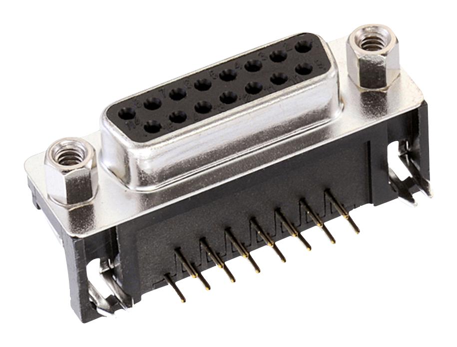 618037231121 D SUB CONN, R/A RCPT, 37POS, DC, SOLDER WURTH ELEKTRONIK