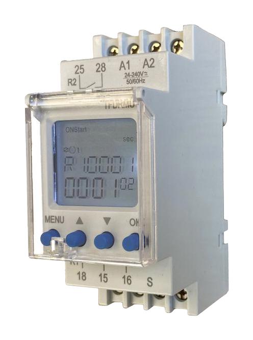 TFDRMU TIMER, MULTIFUNCTION, 0S-9999MIN, 240V TEMPATRON