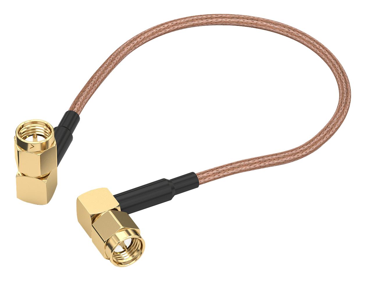 65501510515301 CABLE ASSY, R/A SMA PLUG-PLUG, 152.4MM WURTH ELEKTRONIK