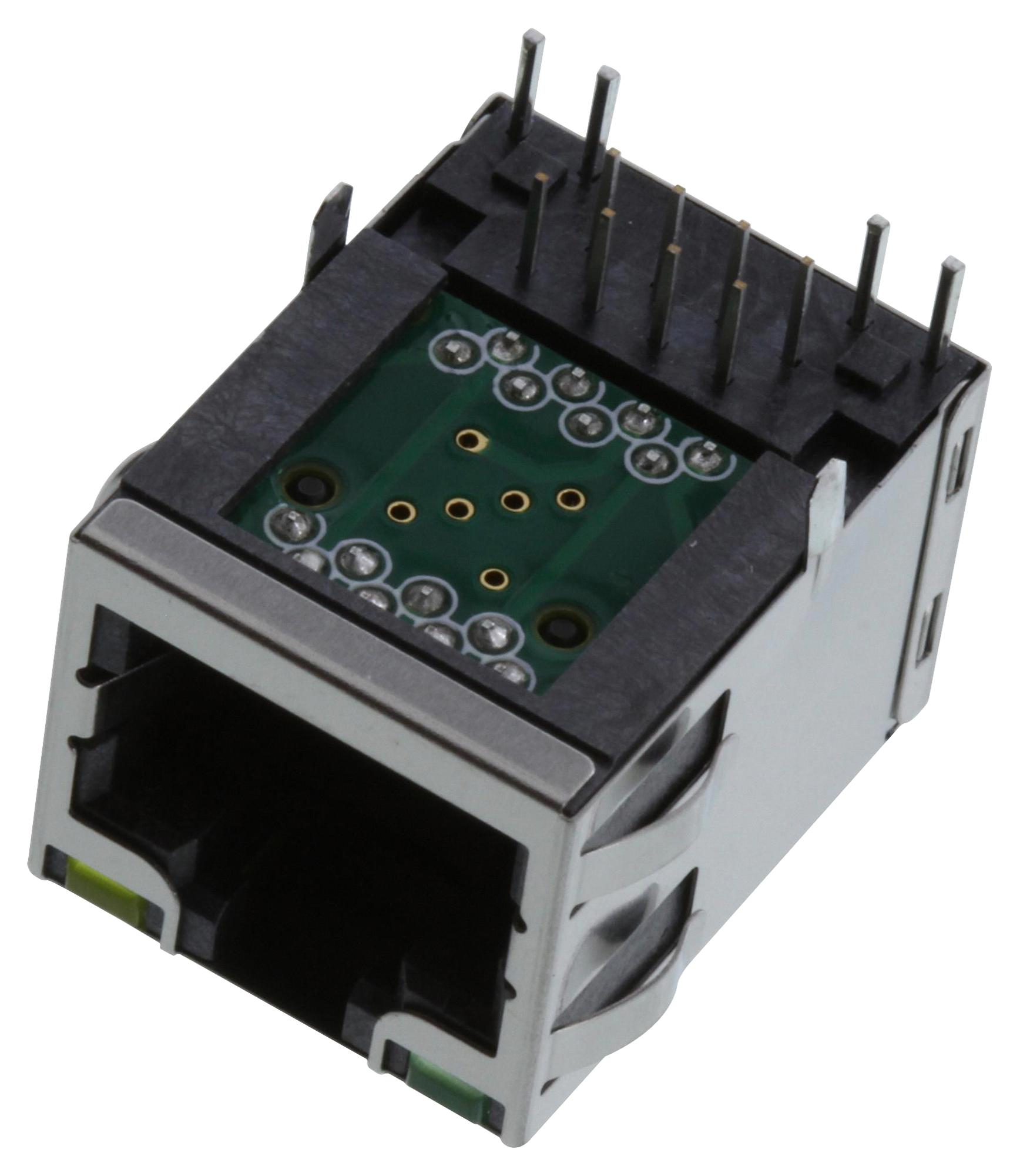 RJE1A1885441 RJ45 CONN, R/A JACK, 8P8C, 1PORT, TH AMPHENOL ICC