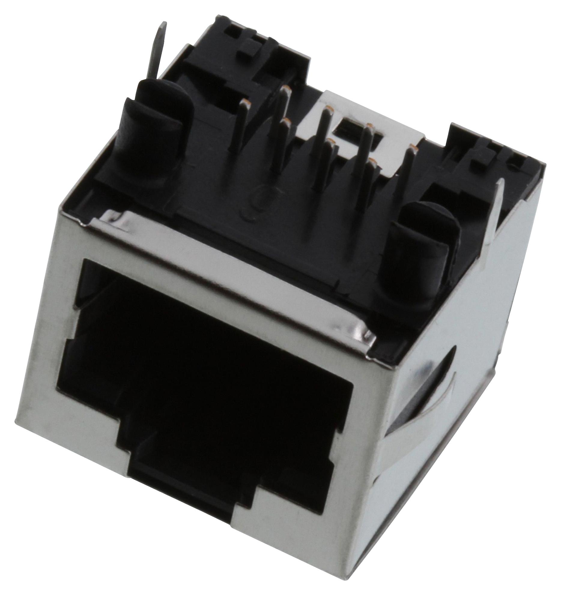 RJHSE5180 RJ45 CONN, R/A JACK, 8P8C, 1PORT, TH AMPHENOL ICC