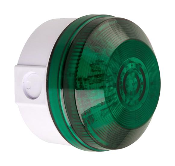 LED195-02WH-04 BEACON, GREEN, CONTINUOUS/FLASHING, 30V MOFLASH SIGNALLING