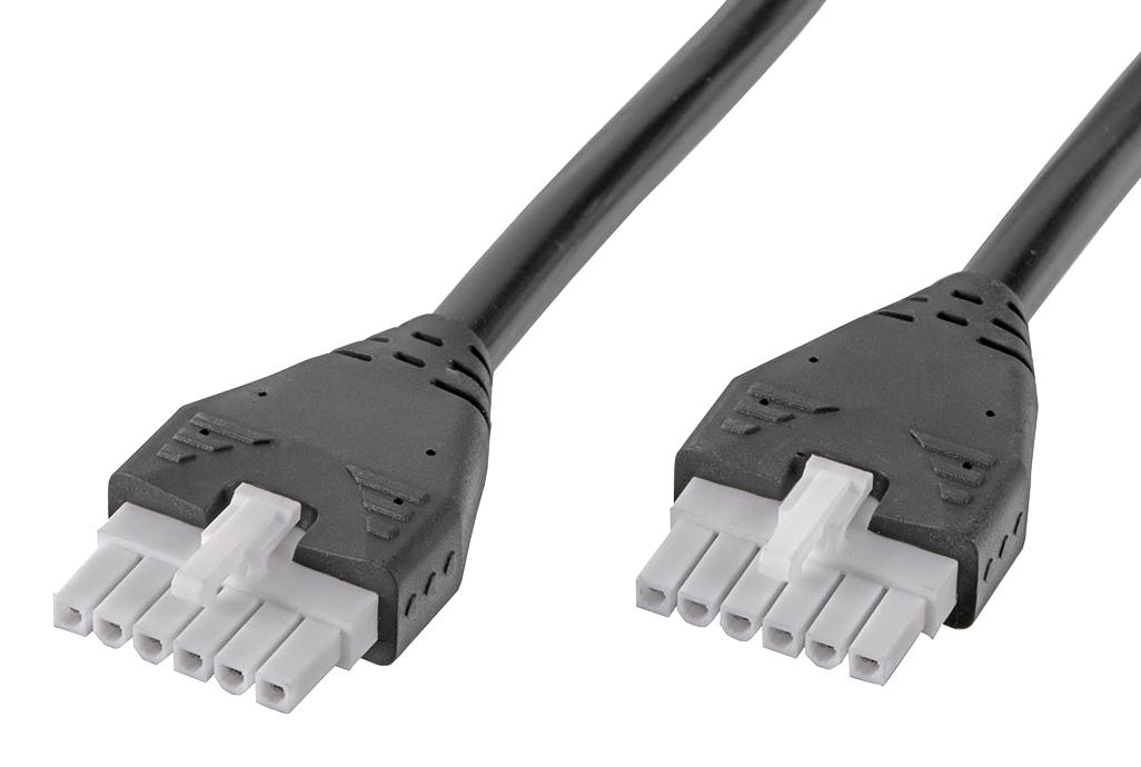 215330-0620 CABLE ASSY, 6P RCPT-RCPT, 2M MOLEX