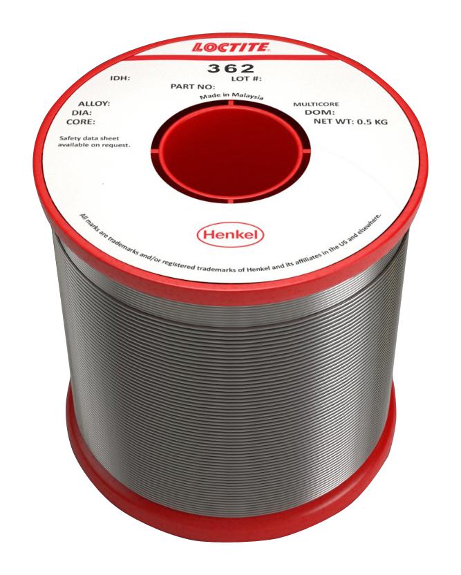 362 40EN 5C 2.0MM S 500G SOLDER WIRE, 40/60, 2.03MM, 500G MULTICORE / LOCTITE