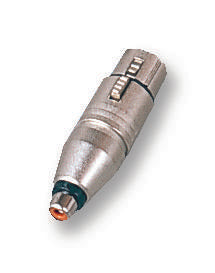 NA2FPMF ADAPTOR, XLR RCPT TO RCA/PHONO RCPT NEUTRIK