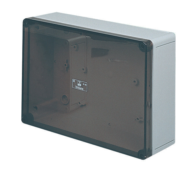 130-008 BOX, SMOKED LID, 254X180X90MM SPELSBERG