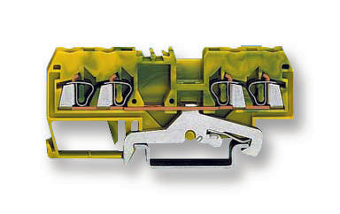 280-837 TERMINAL BLOCK, DIN RAIL, 4POS, 12AWG WAGO