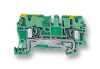 160864 ZPE2.5 TERMINAL BLOCK, DIN RAIL, 2POS, 12AWG WEIDMULLER