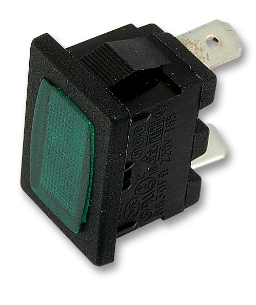 H8630FBNAE NEON INDICATOR, GREEN ARCOLECTRIC (BULGIN LIMITED)