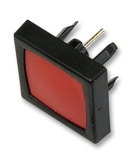 12411100793 SWITCH, SPNO, SQUARE, RED SCHURTER