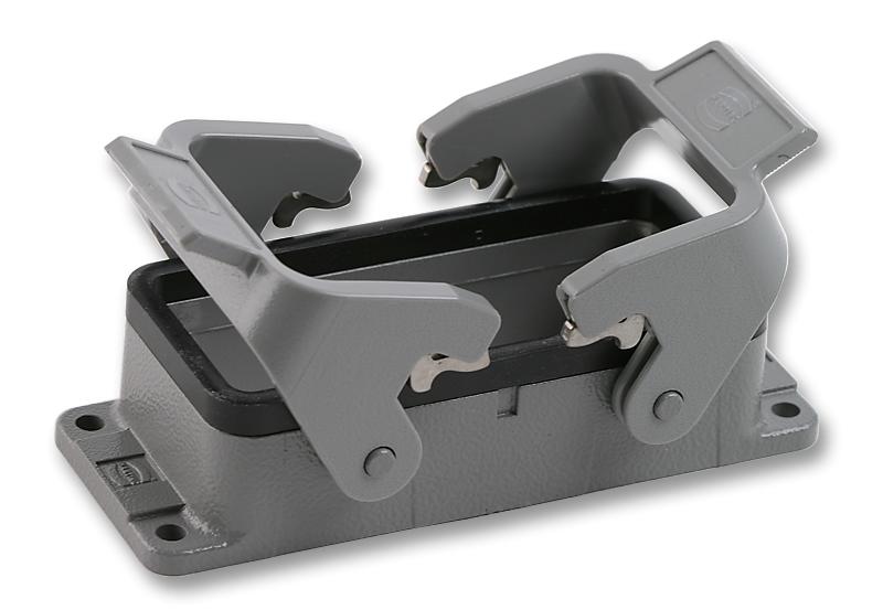 0930 016 0301 HOUSING, BULKEAD, DOUBLE LEVER, 16B HARTING