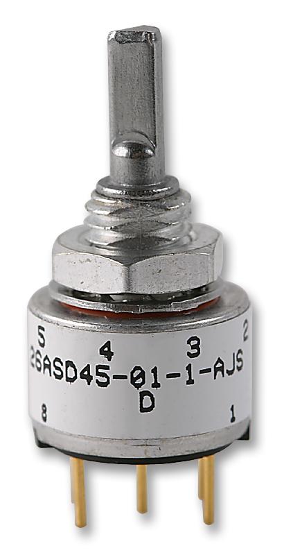 26ASD45-01-1-AJS ROTARY SWITCH, 26 SERIES GRAYHILL