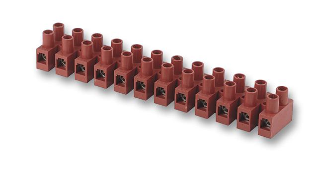 HY-431/12 FV TERMINAL BLOCK, BARRIER, 12POS, 2.5MM2 HYLEC