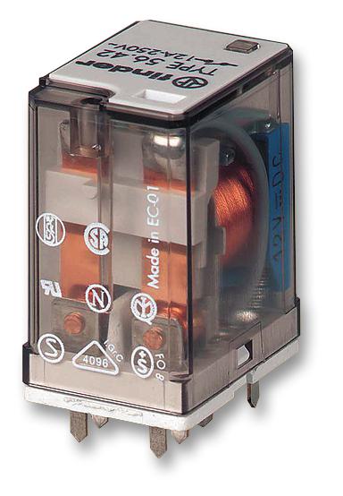 56.42.9.024.0000 RELAY, DPDT, 250VAC, 12A FINDER