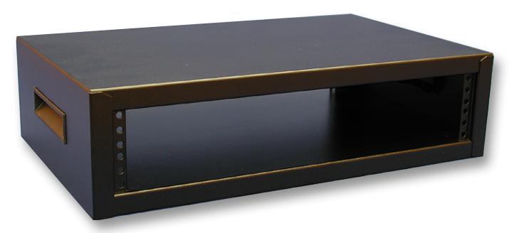 RCBS1900313BK1 RACK CABINET, DESKTOP, 88.9MM, STL, BLK HAMMOND