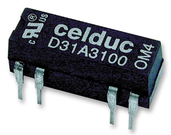 D32A3100 RELAY, REED, DPST-NO, 100V, 0.5A, THT CELDUC
