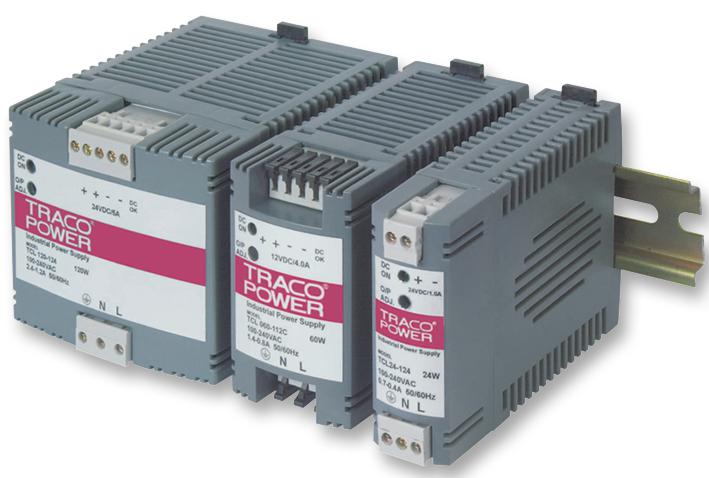 TCL 120-112 PSU, DIN RAIL, 120W, 12V TRACO POWER