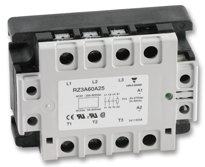 RZ3A60A55 SSR, 55A, 600VAC CARLO GAVAZZI