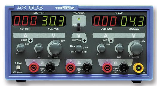 AX0503A POWER SUPPLY, 3CH, 30V, 5A, ADJUSTABLE METRIX