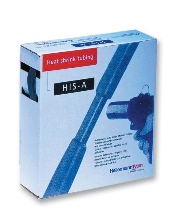 308-12400 H/SHRINK TUBING, HIS-A, 24MM, BLACK HELLERMANNTYTON