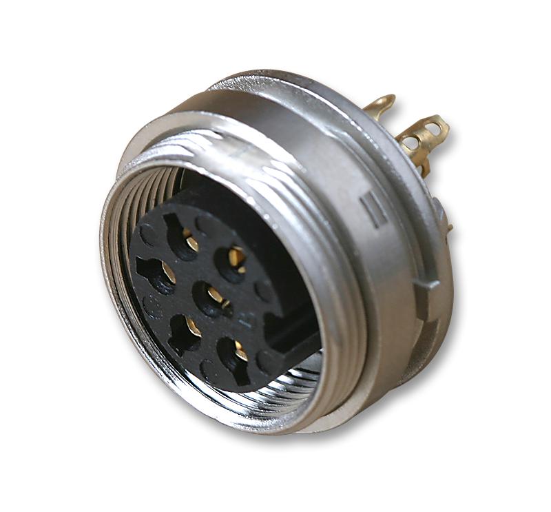 KGV 60 SOCKET, DIN, PANEL, 6WAY LUMBERG