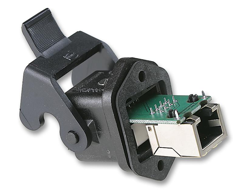 09 45 225 1100 FEED-THROUGH, 3A, RJ45, IP67 HARTING