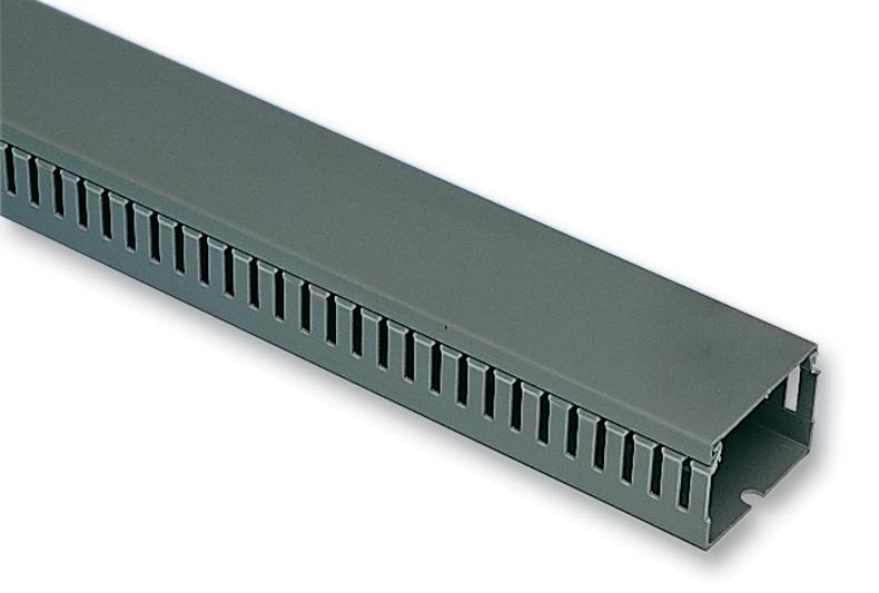 184-10148 TRUNKING, PVC, GREY, 40X60MM, 2M HELLERMANNTYTON