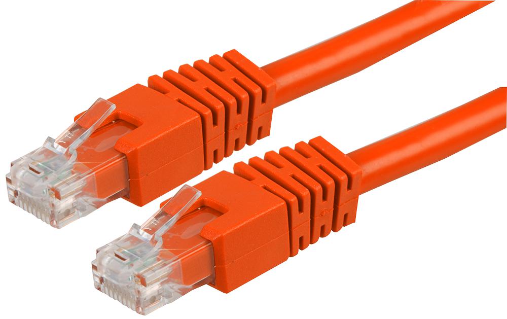 PS11204 PATCH CORD, RJ45 PLUG, CAT6, 2M, ORANGE PRO SIGNAL