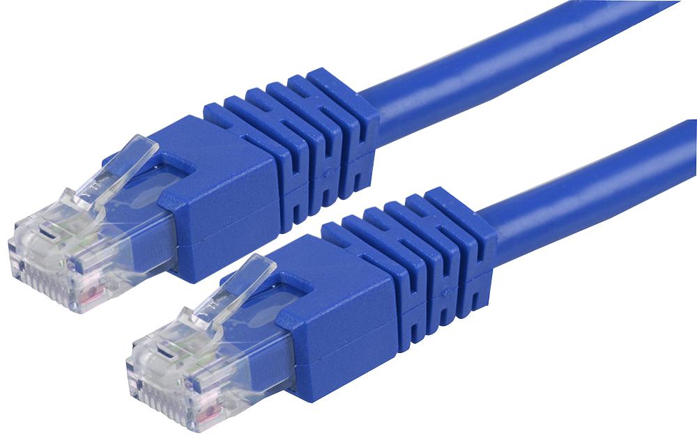 PS11180 PATCH CORD, RJ45 PLUG, CAT6, 0.5M, BLUE PRO SIGNAL