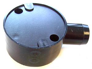 CJB20/1B 1 WAY TERMINAL BOX 20MM BLACK PRO POWER