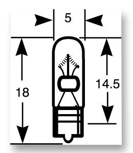 R286 INDICATOR/PANEL LMAP, R286 12V 1W CLEAR RING