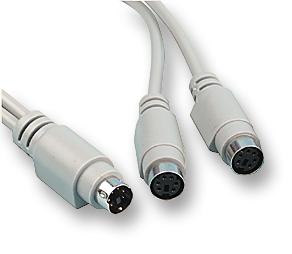 EX-099 SPLITTER CABLE, PS2, 0.25M PRO SIGNAL