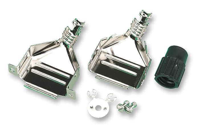 3357-9215 BACKSHELL, D, EMI, METAL, 15WAY 3M