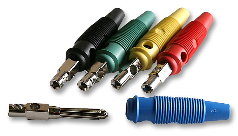 BUELA 20 K PLUG, 4MM, BUNCH PIN, ASST COLOURS, BSB HIRSCHMANN TEST AND MEASUREMENT