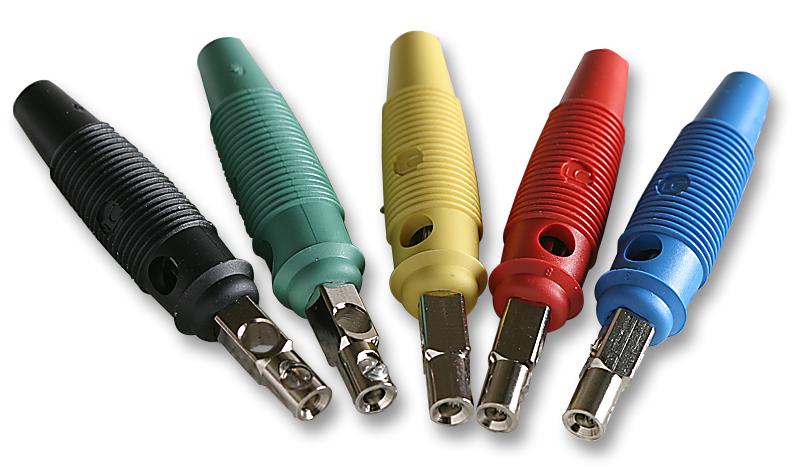 VQ 20 PLUG, 4MM, ASSORTED COLOURS , SEP, PK5 HIRSCHMANN TEST AND MEASUREMENT