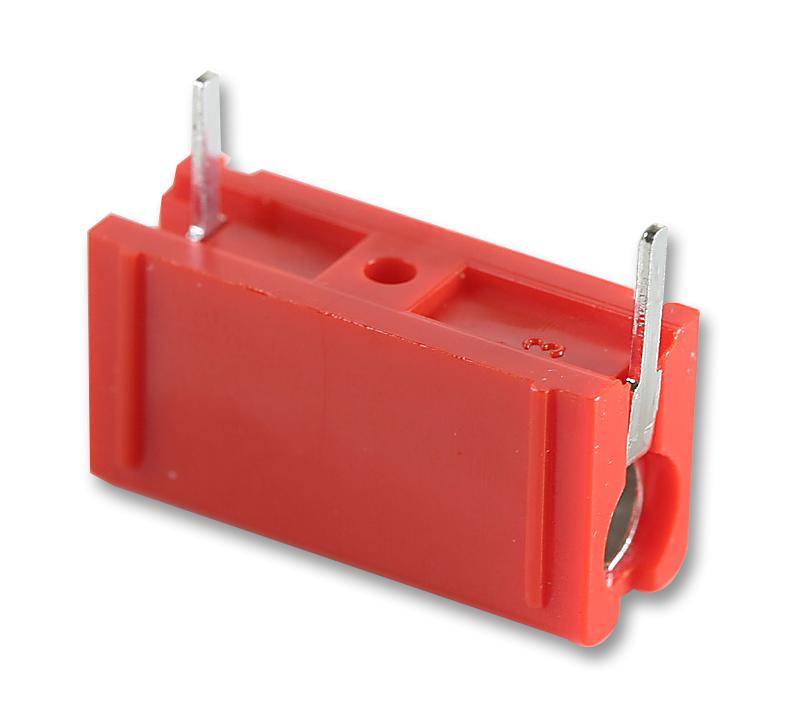 973582101 SOCKET, 4MM, PCB, RED, PK5, MLS HIRSCHMANN TEST AND MEASUREMENT