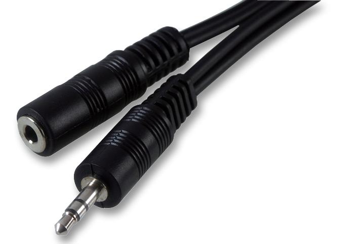 1TT-105 LEAD, 3.5MM STEREO, M-F, EXT'N, 5M PRO SIGNAL