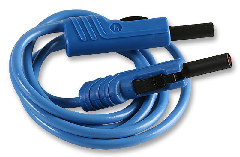 973644102 TEST LEAD, BLUE, 250MM, 60V, 16A HIRSCHMANN TEST AND MEASUREMENT