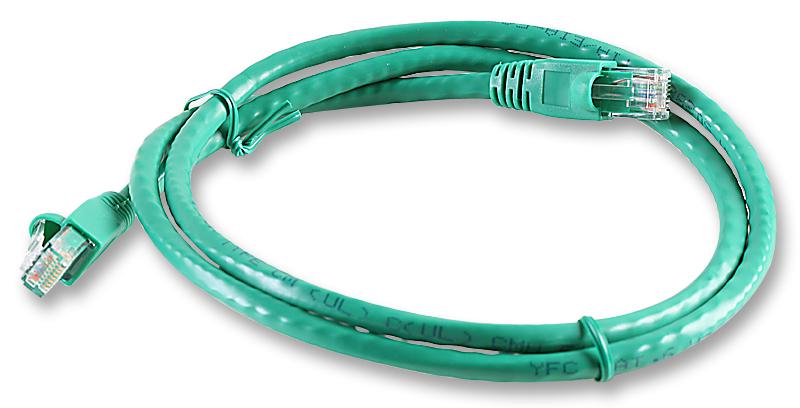 2996-1G PATCH LEAD, CAT6, GREEN, 1M VIDEK
