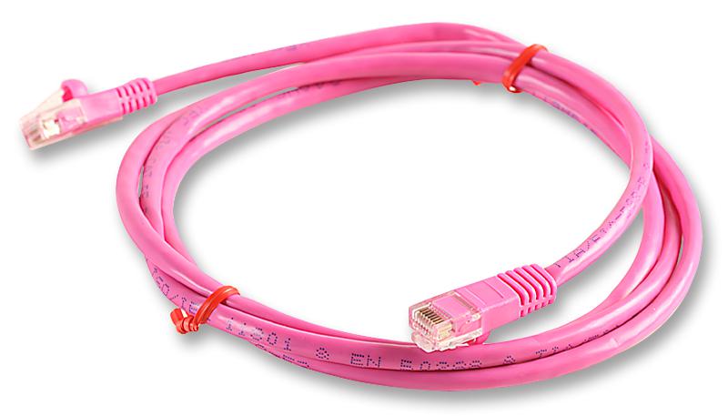 PS11067 PATCH LEAD,  CAT 5E,  10M PINK PRO SIGNAL