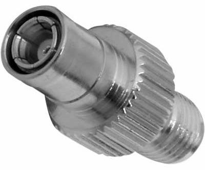 242145 ADAPTOR, SMA JACK, SMB PLUG, 50OHM AMPHENOL RF