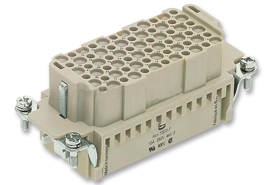 0916 072 3101 INSERT, FEMALE, 72 WAY, HAN DD, CRIMP HARTING