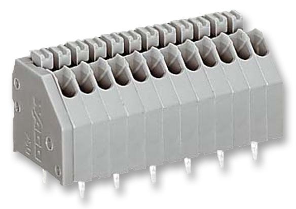 250-404. TERMINAL BLOCK, WIRE TO BRD, 4POS, 20AWG WAGO