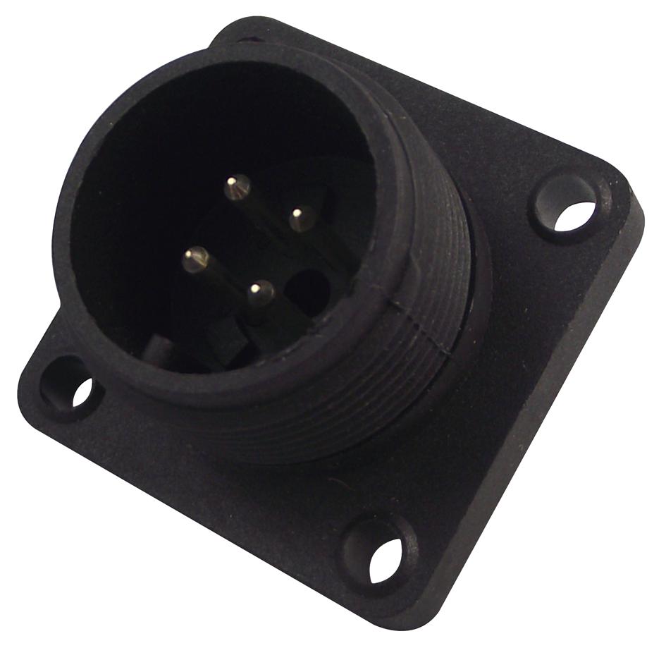 CM02E14S-2P PLUG, PANEL, 4WAY HIRSCHMANN