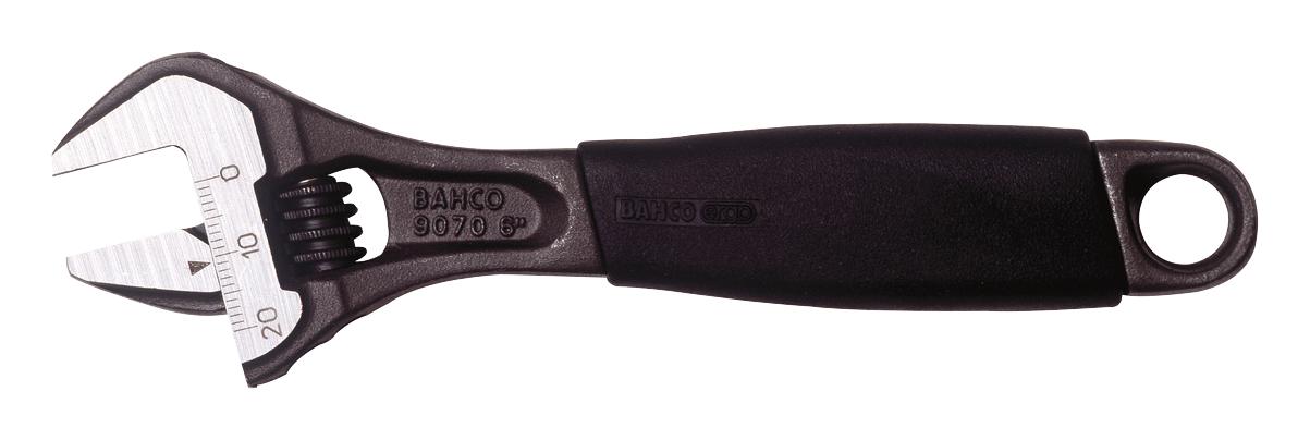 9070 WRENCH, ADJUSTABLE, 6" ERGO BAHCO