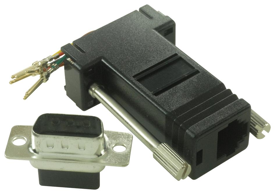 MHDA9-PMJ6-K ADAPTOR, D PLUG 9WAY-RJ11 MH CONNECTORS