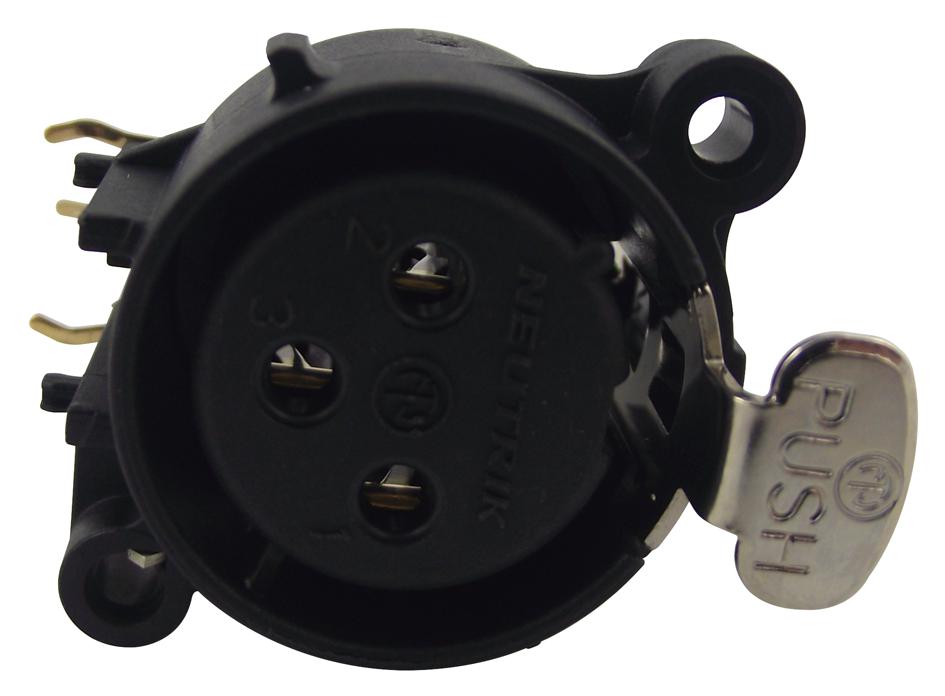 NC3FAH1 CONNECTOR, XLR, PANEL, THT, 3WAY NEUTRIK